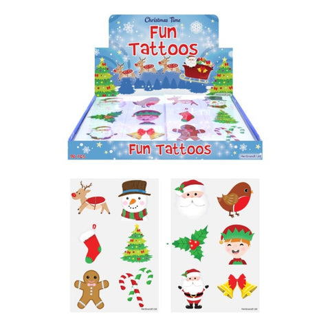 Mini Christmas Temporary Tattoo Sheet (4cm) - Kids Party Craft