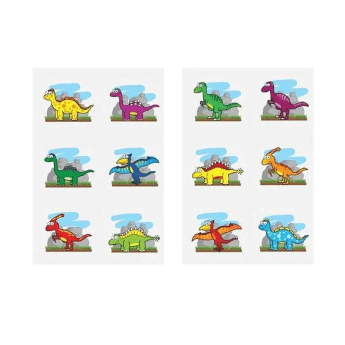 Mini Dinosaur Temporary Tattoo Sheet - Kids Party Craft