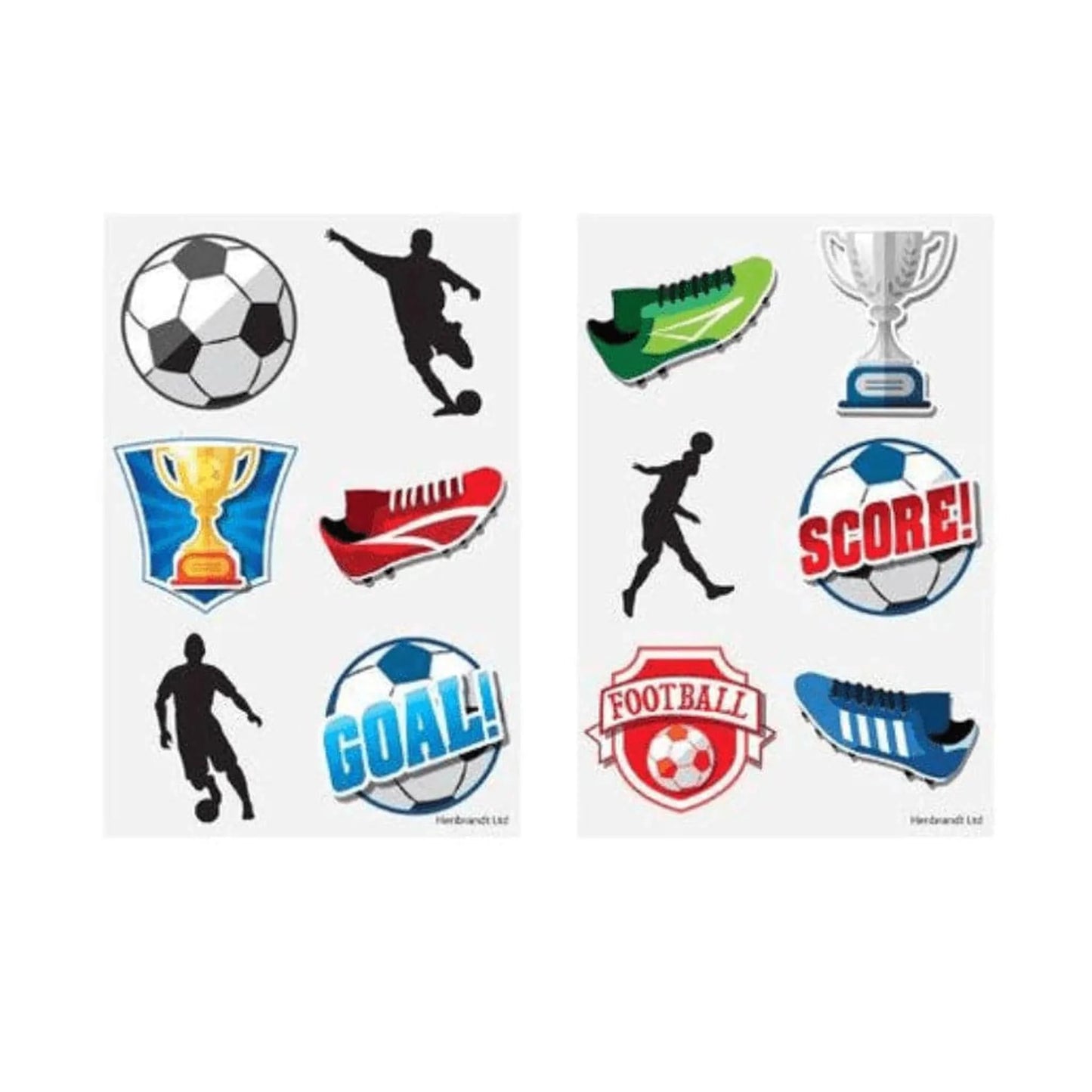 Mini Football Temporary Tattoo Sheet - PoundToys