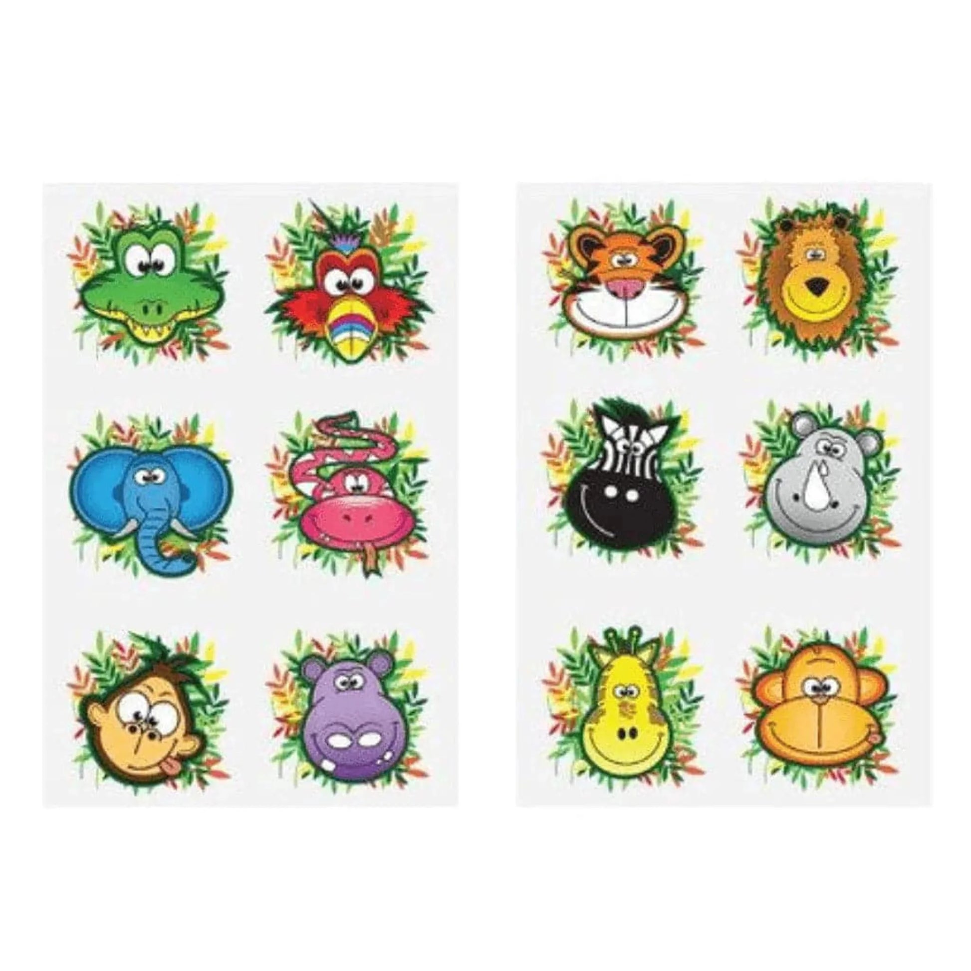 Mini Jungle Temporary Tattoo Sheet - PoundToys