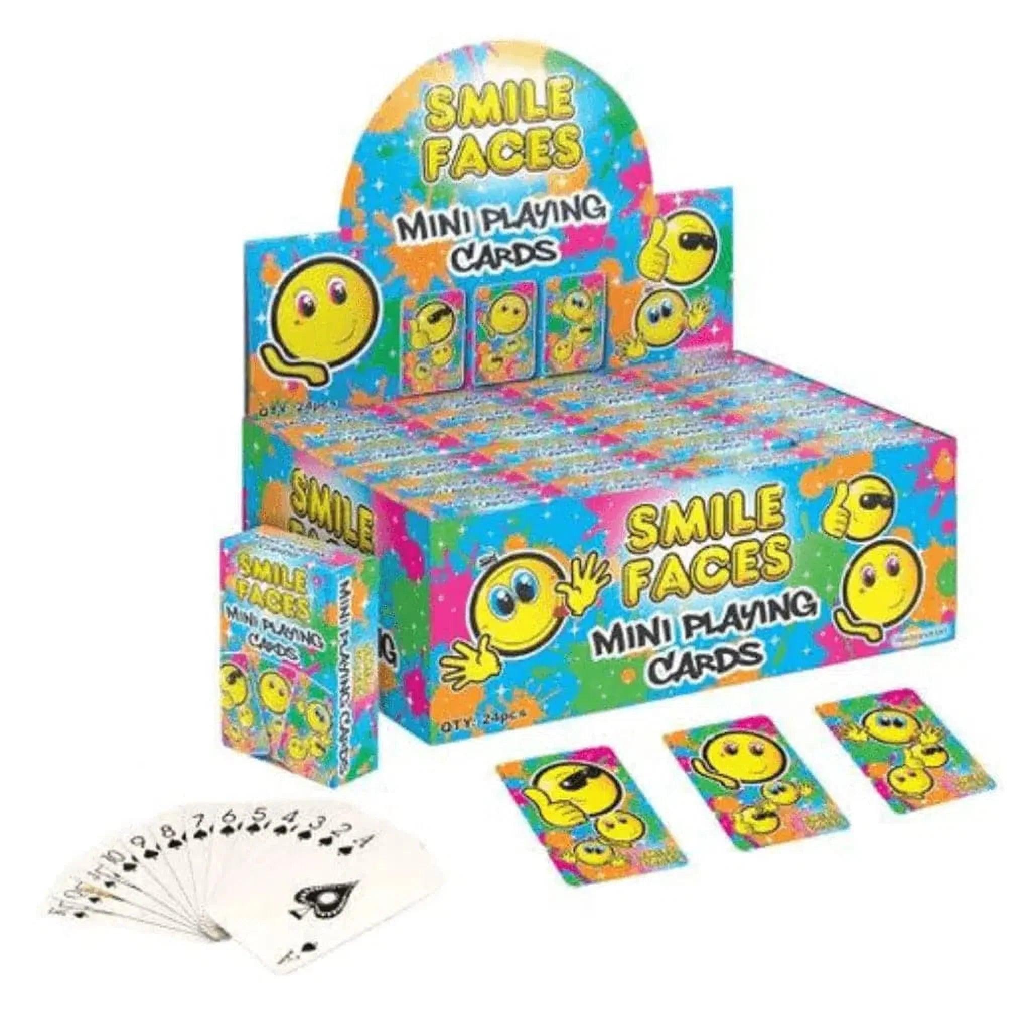 Mini Playing Cards (6x4cm) Smiley Face Design - PoundToys