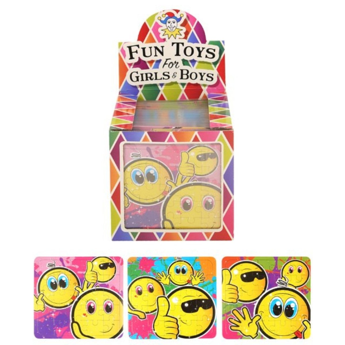 Mini Smile Emoji Face Jigsaw Puzzles - PoundToys