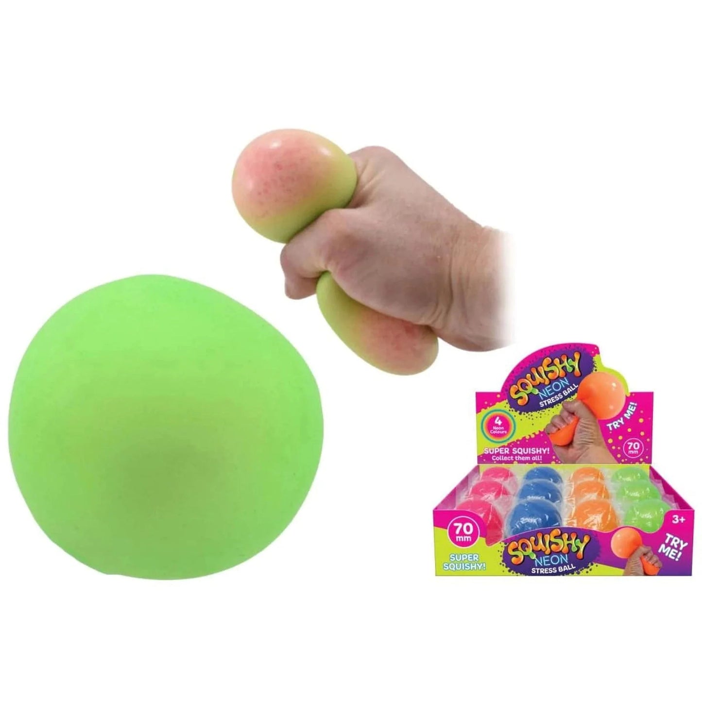 Mini Squishy Neon Ball - PoundToys