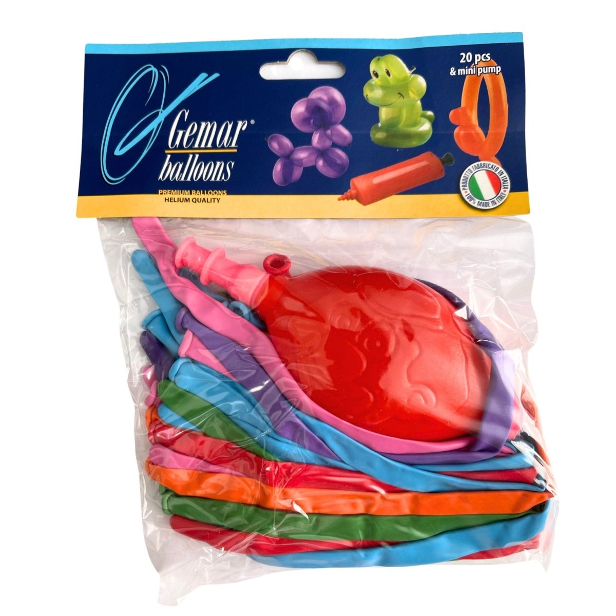 Modelling Balloons With Mini Pump (20 pack) - PoundToys