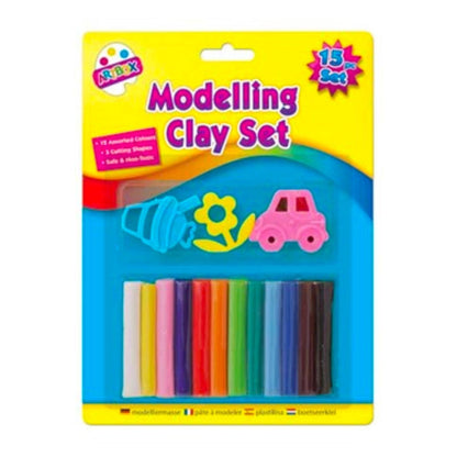 Modelling Clay Set (15 Pieces) - PoundToys