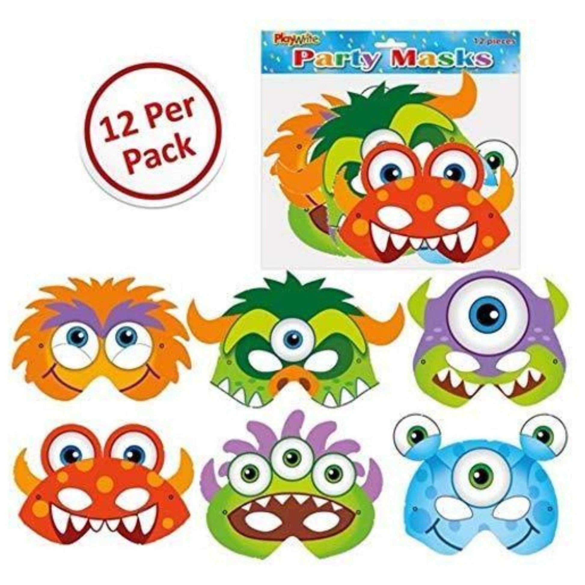 Monster Masks 12 Pack - PoundToys