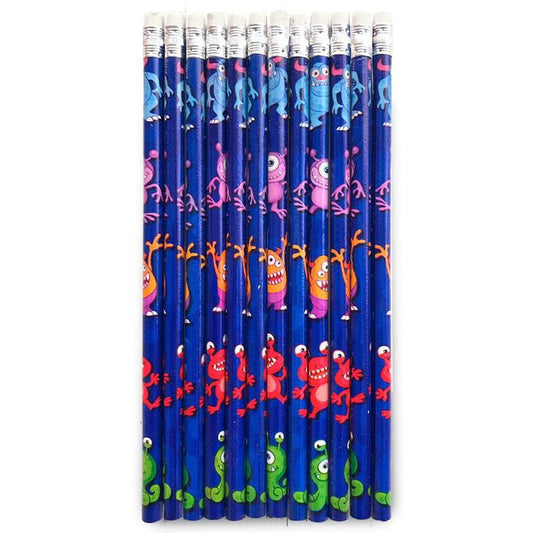 Monster Pencils x 12 - PoundToys