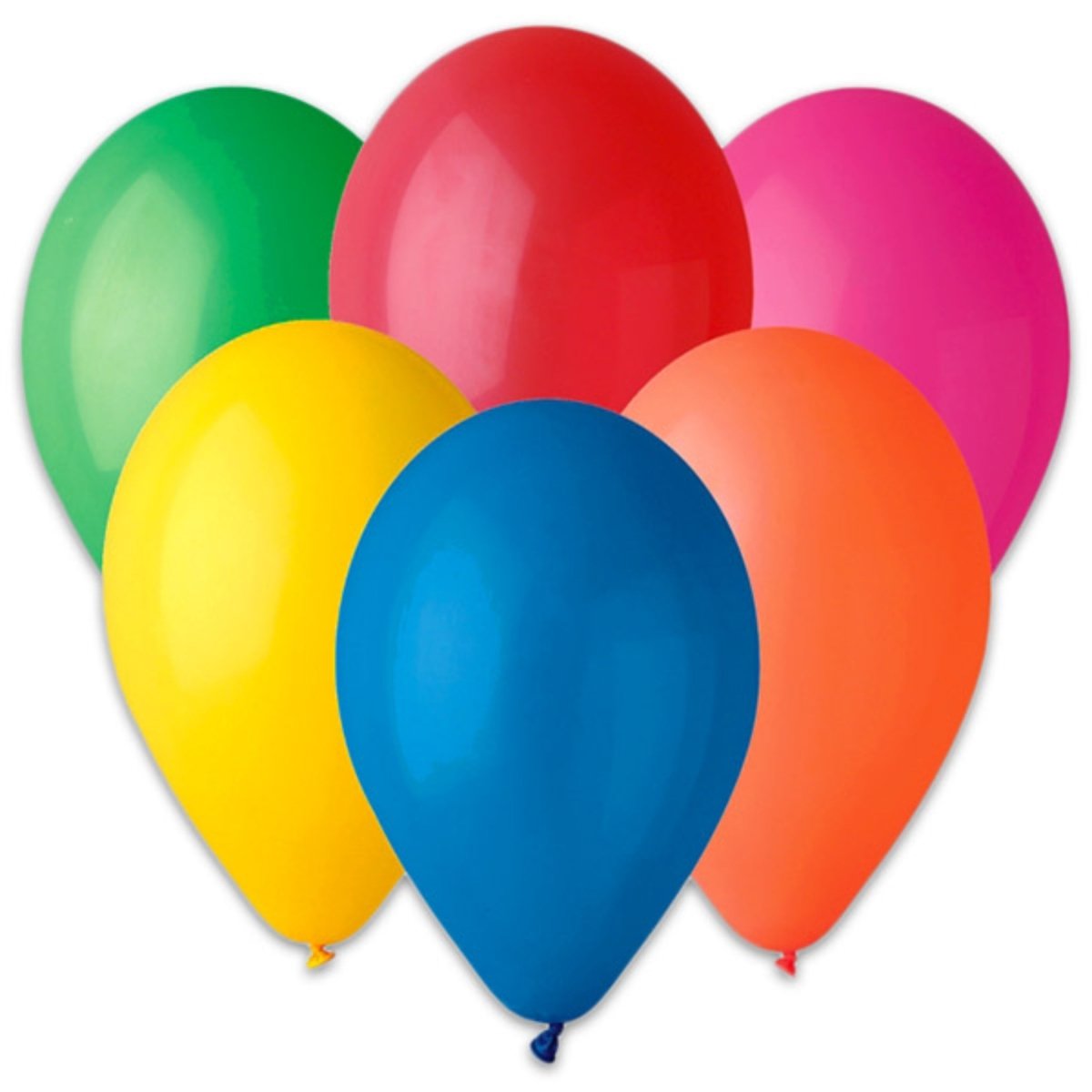 Multicoloured Balloons 25 Pack - 26cm/10" - PoundToys