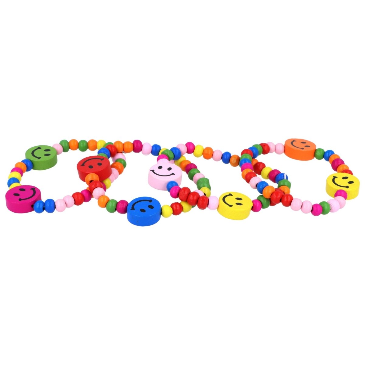 Multicoloured Wooden Bead Bracelet - PoundToys