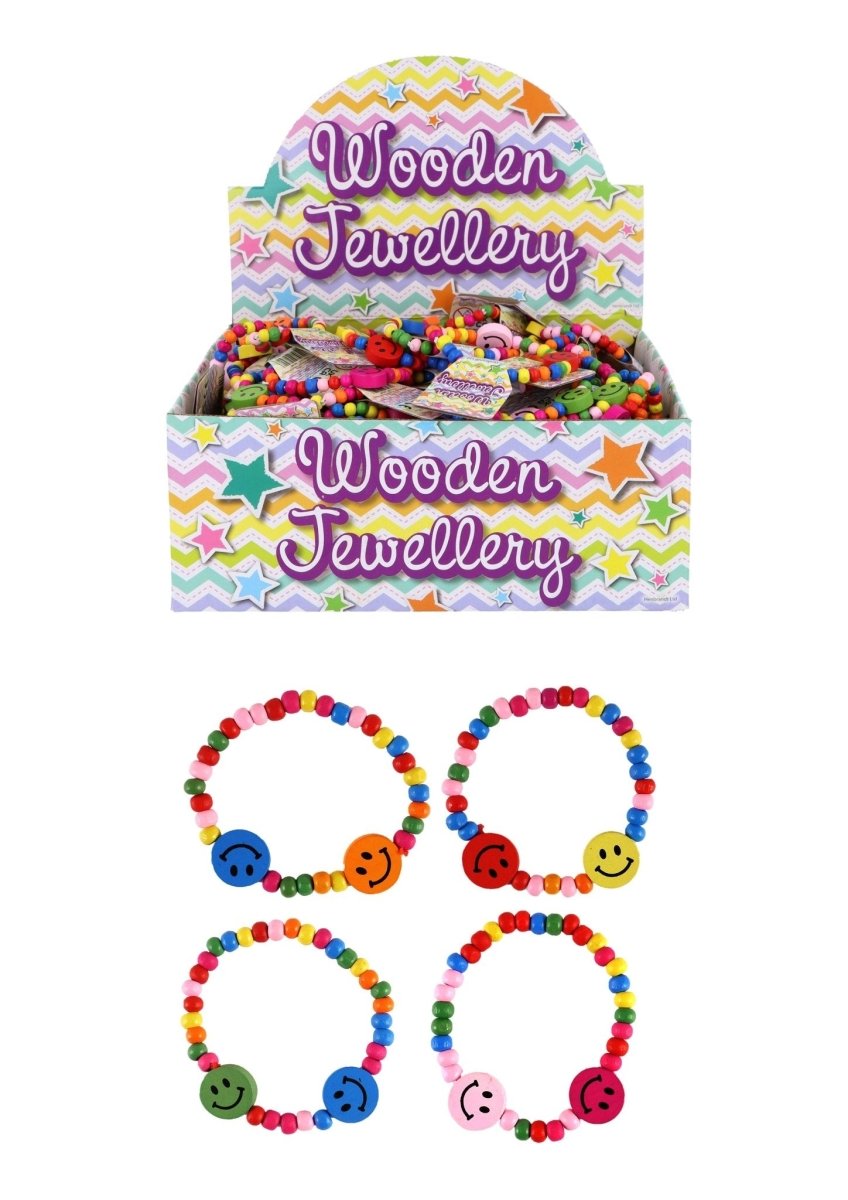 Multicoloured Wooden Bead Bracelet - PoundToys