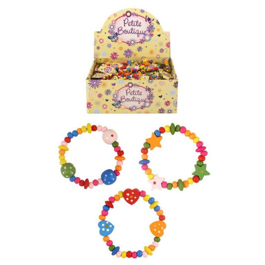 Multicoloured Wooden Bead Bracelet - PoundToys