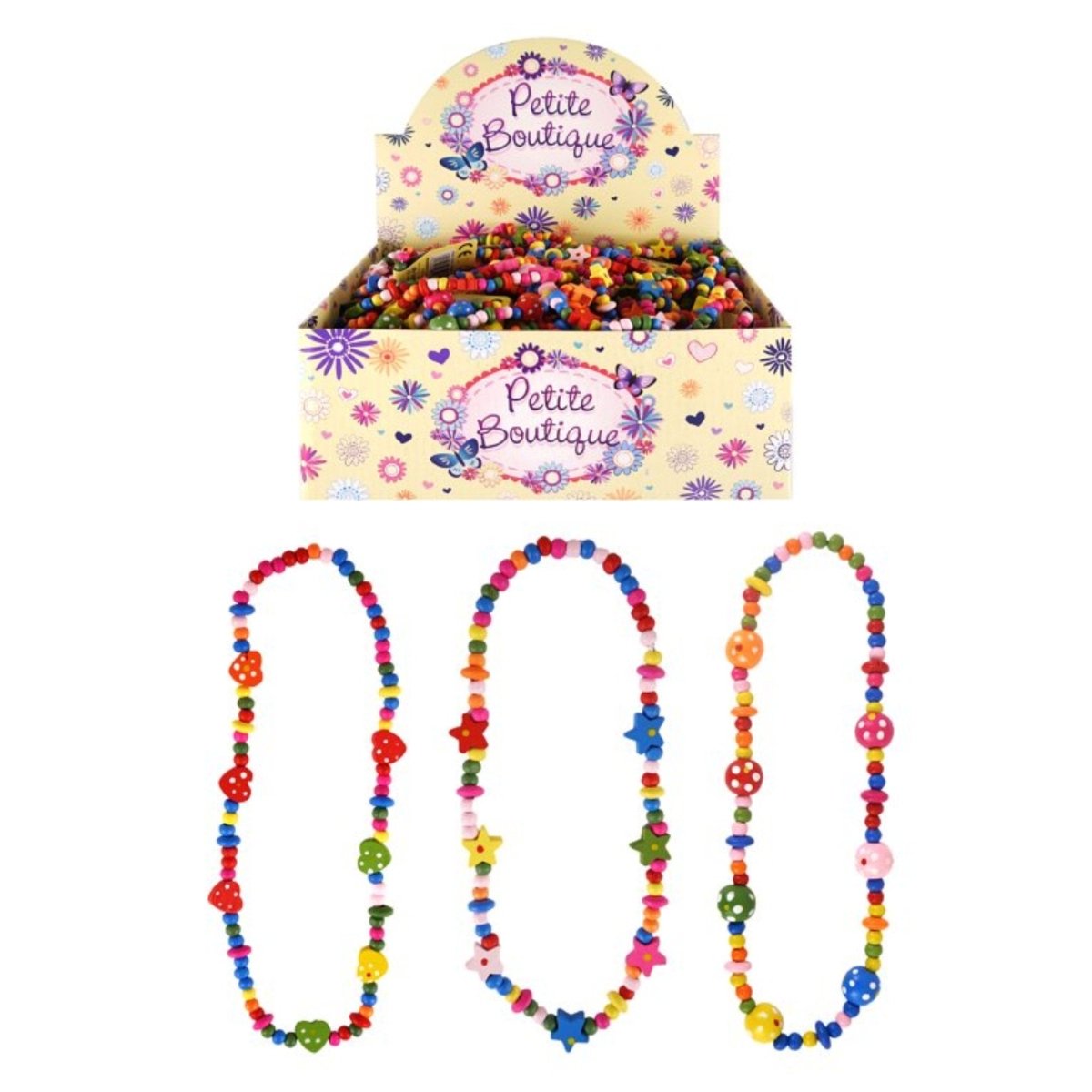 Multicoloured Wooden Bead Necklace - PoundToys