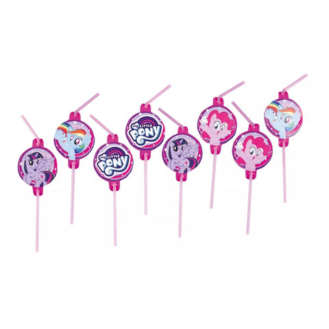 My Little Pony Drinking Straws 8pk - Kids Party Craft