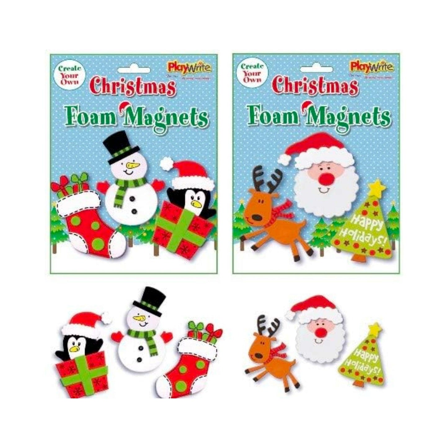 MYO Christmas Foam Magnets - PoundToys