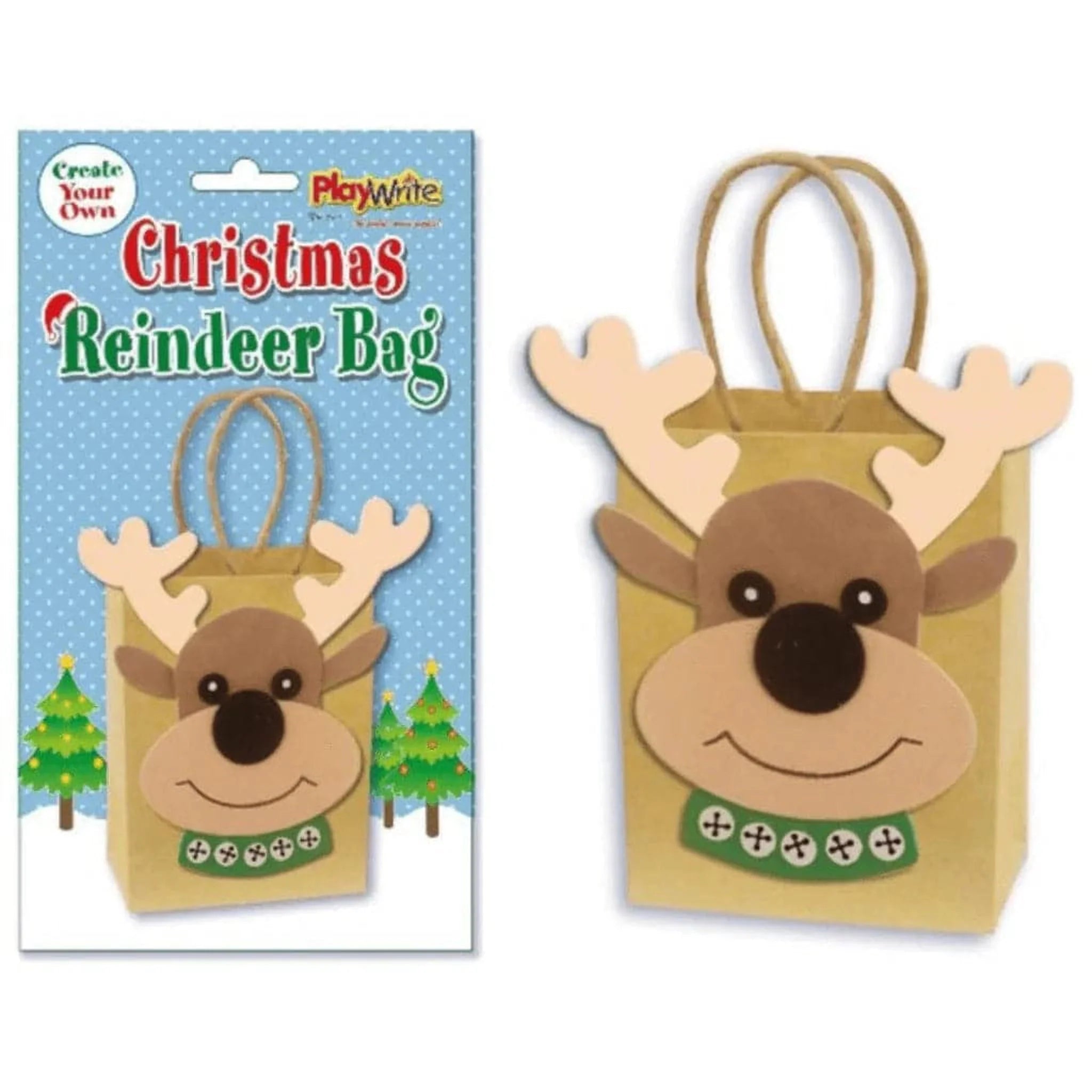 MYO Reindeer Paper Gift Bag - PoundToys