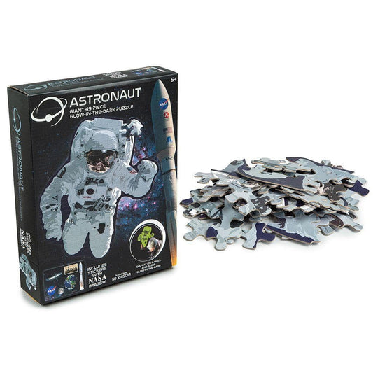 Nasa Giant 50 Piece Astronaut Glow In The Dark Puzzle - PoundToys