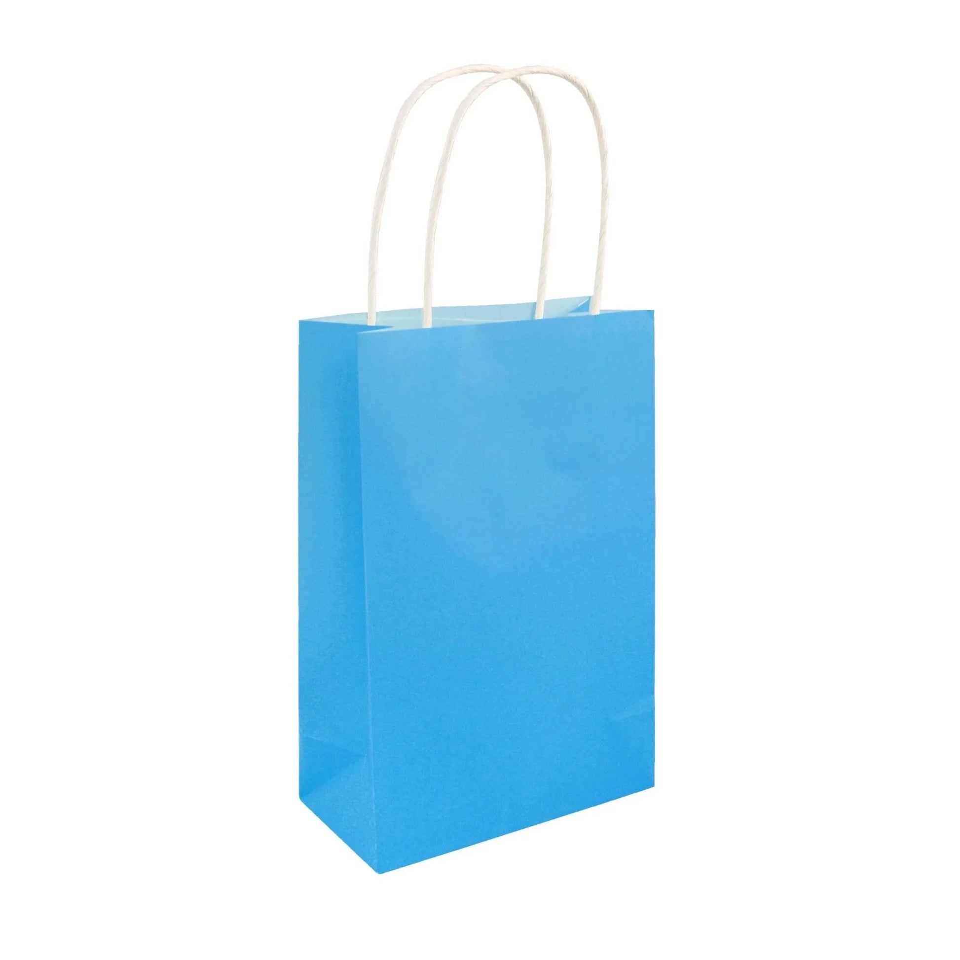 Neon Blue Paper Party Bags - PoundToys