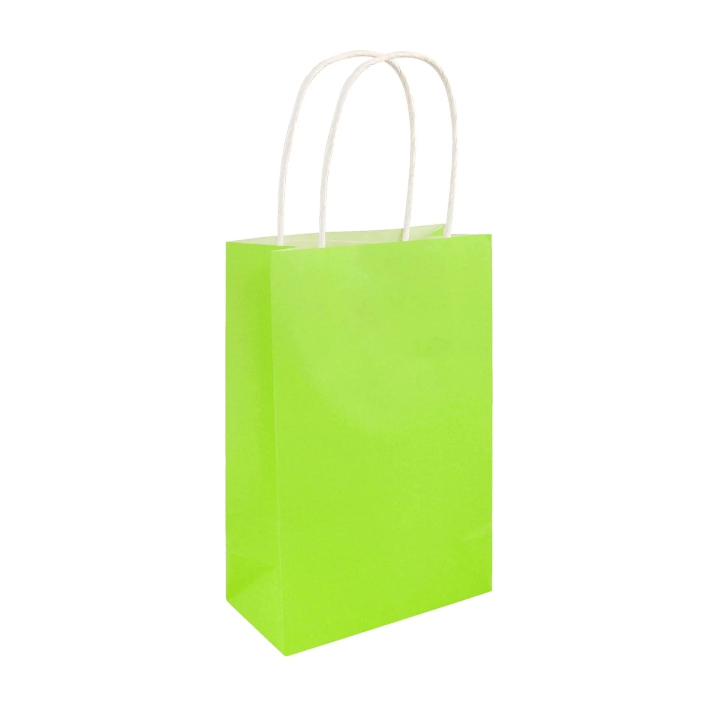 Neon Green Paper Party Bags - PoundToys