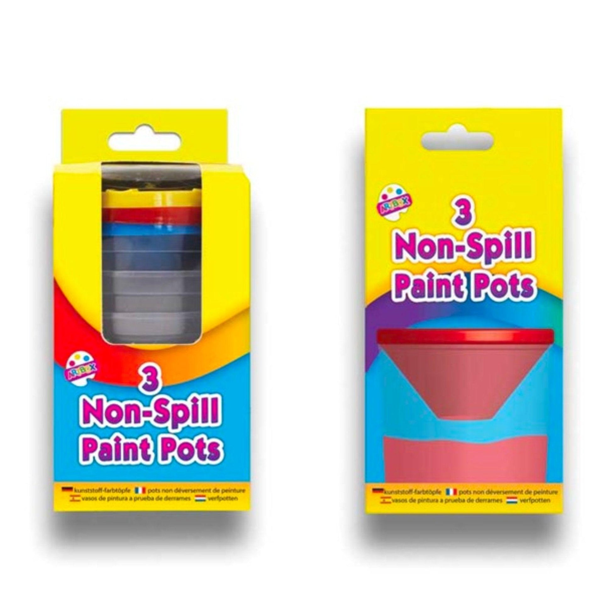 Non-Spill Paint Pots 3pk - PoundToys