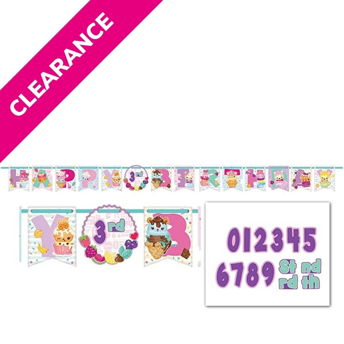 Num Noms Add An Age Ribbon Letter Banner Kit - PoundToys