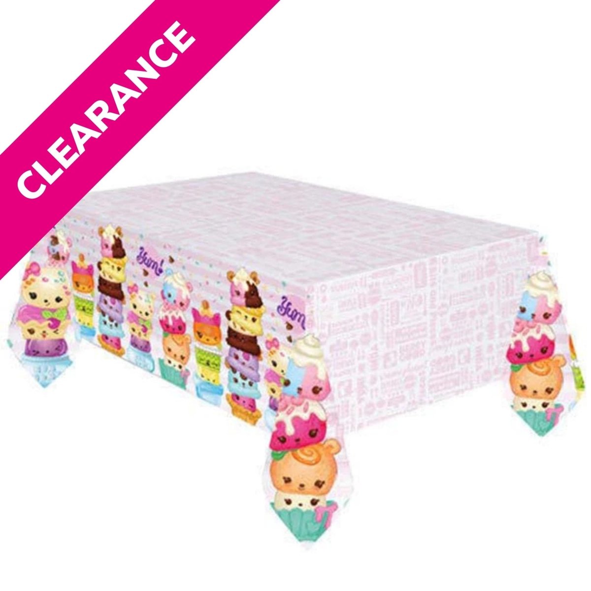 Num Noms Plastic Table Cover 54" x 96 " - PoundToys