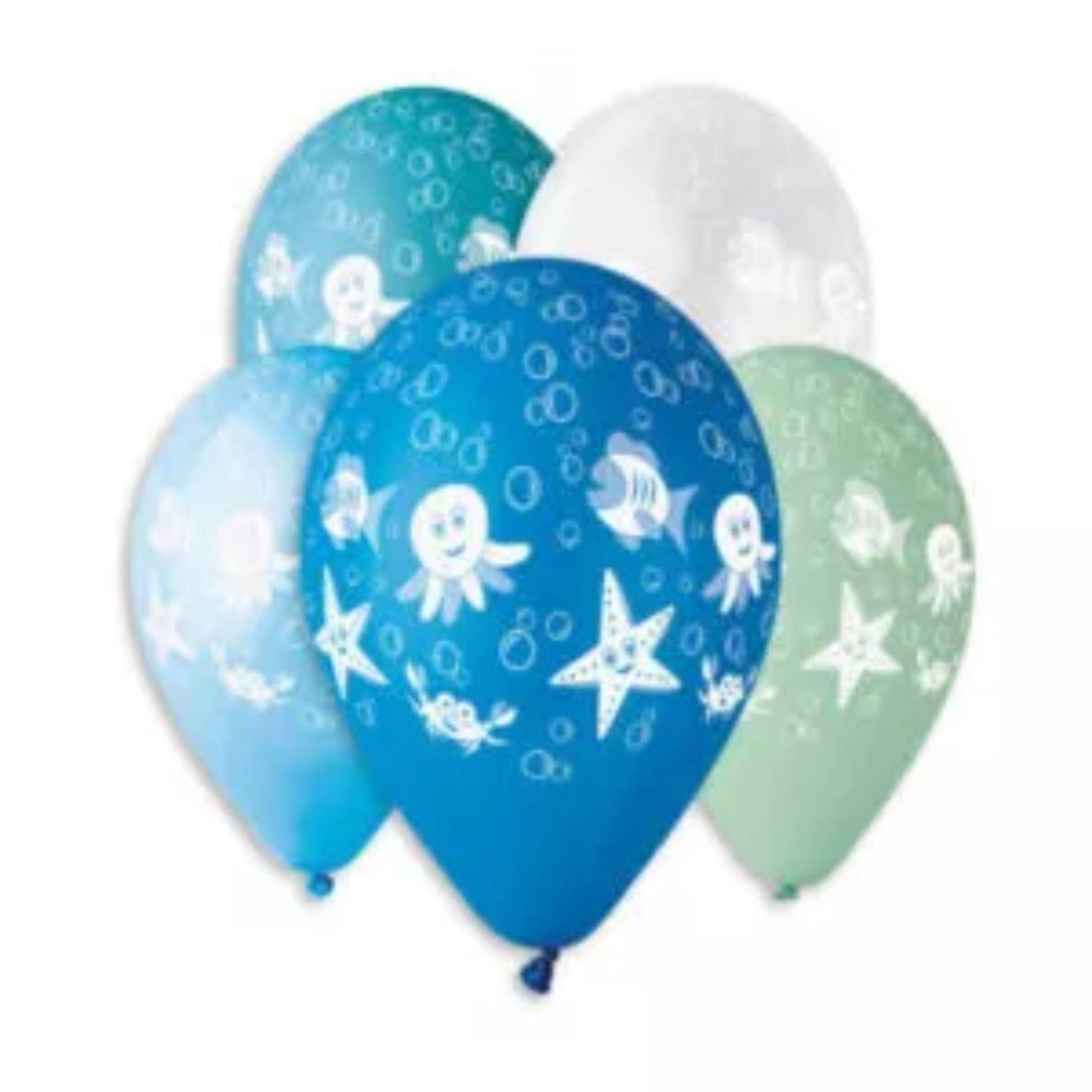 Ocean Themed Balloons (10 pack) - PoundToys