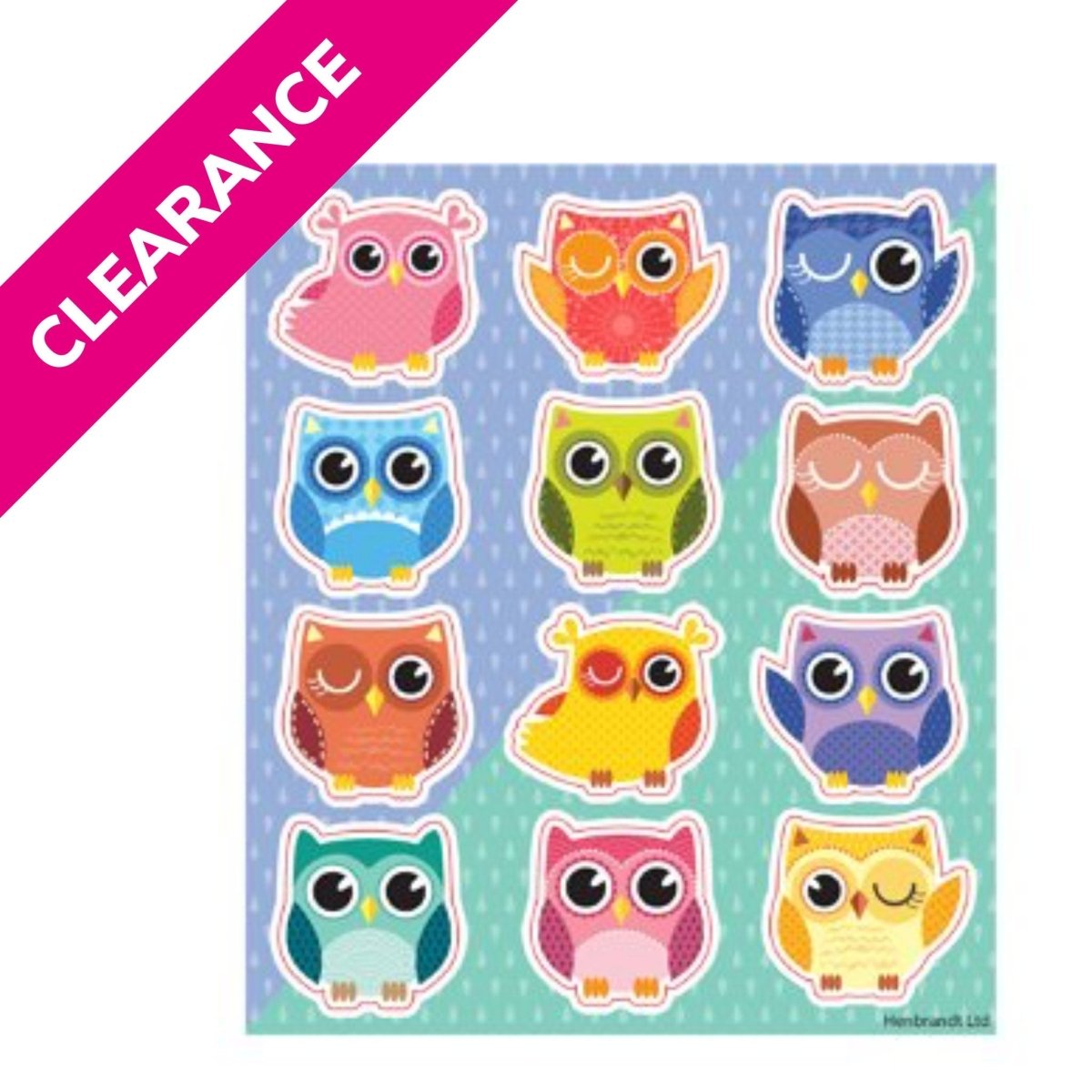 Owl Sticker Sheet - PoundToys