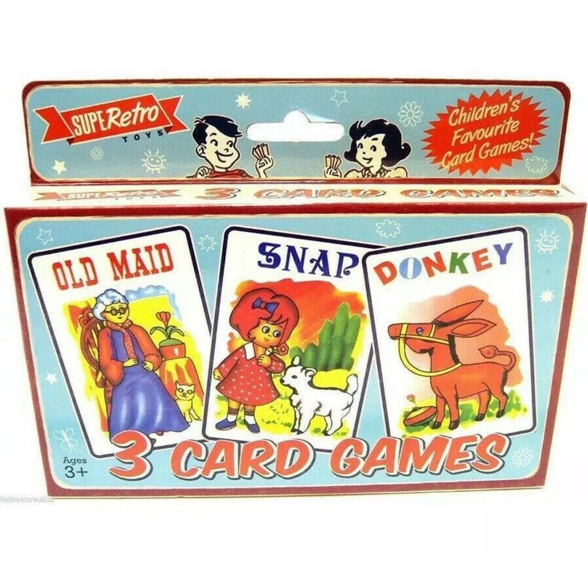 Pack of 3 Children's Classic Card Games - PoundToys