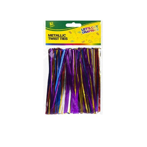 Pack Of 400 Metallic Twist Ties - Kids Party Craft