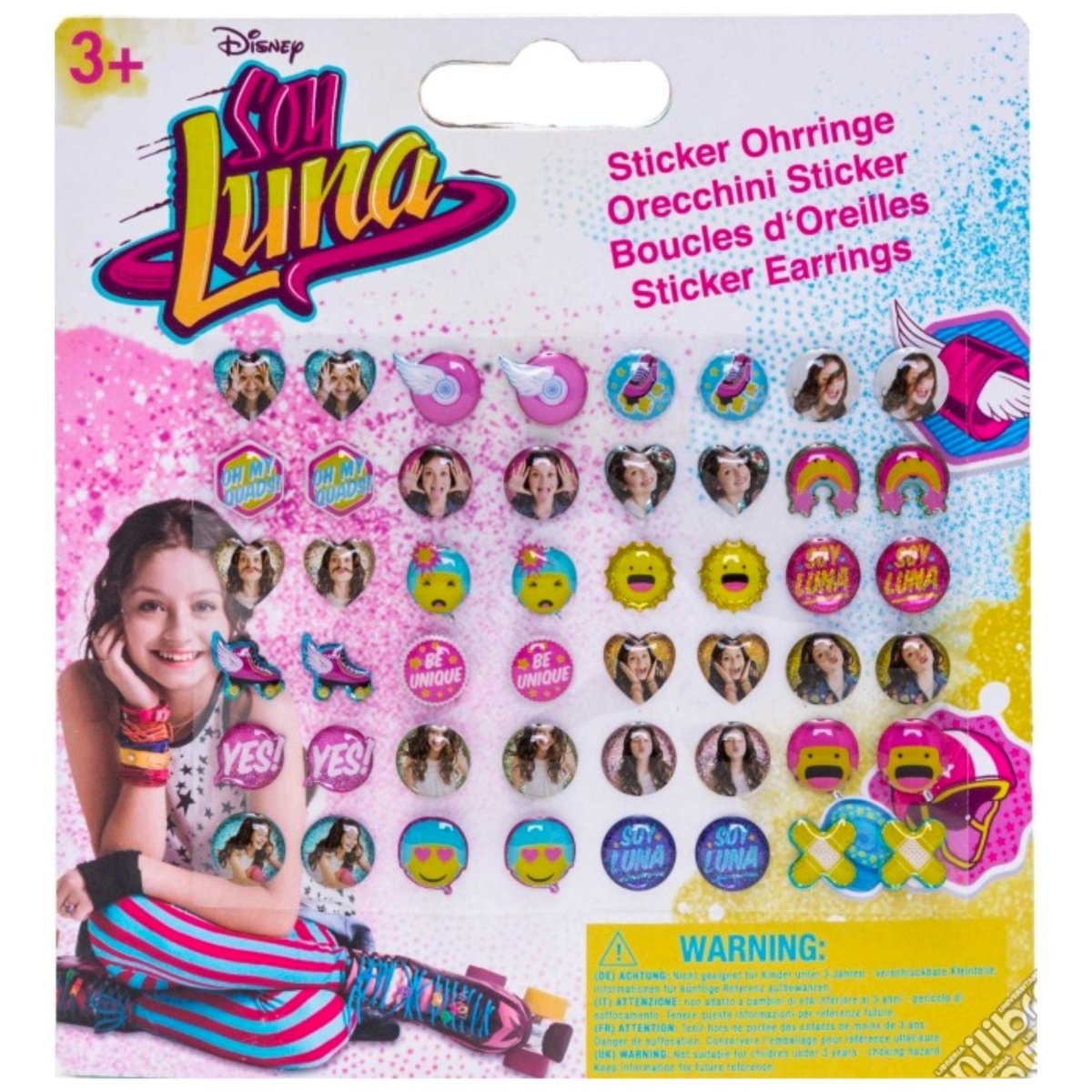 Pack of 48 Stick on Earrings - PoundToys