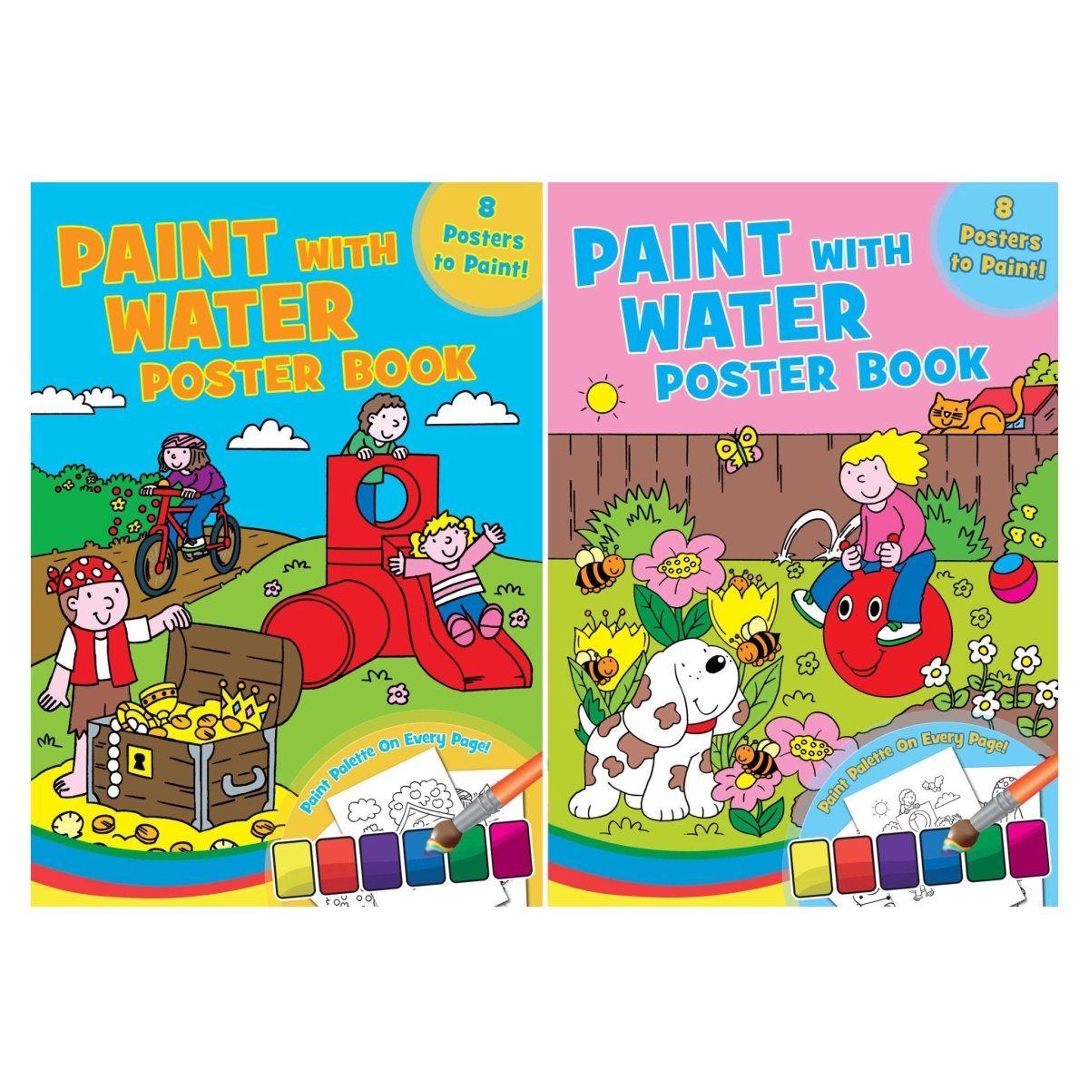 Paint With Water Poster Book - PoundToys