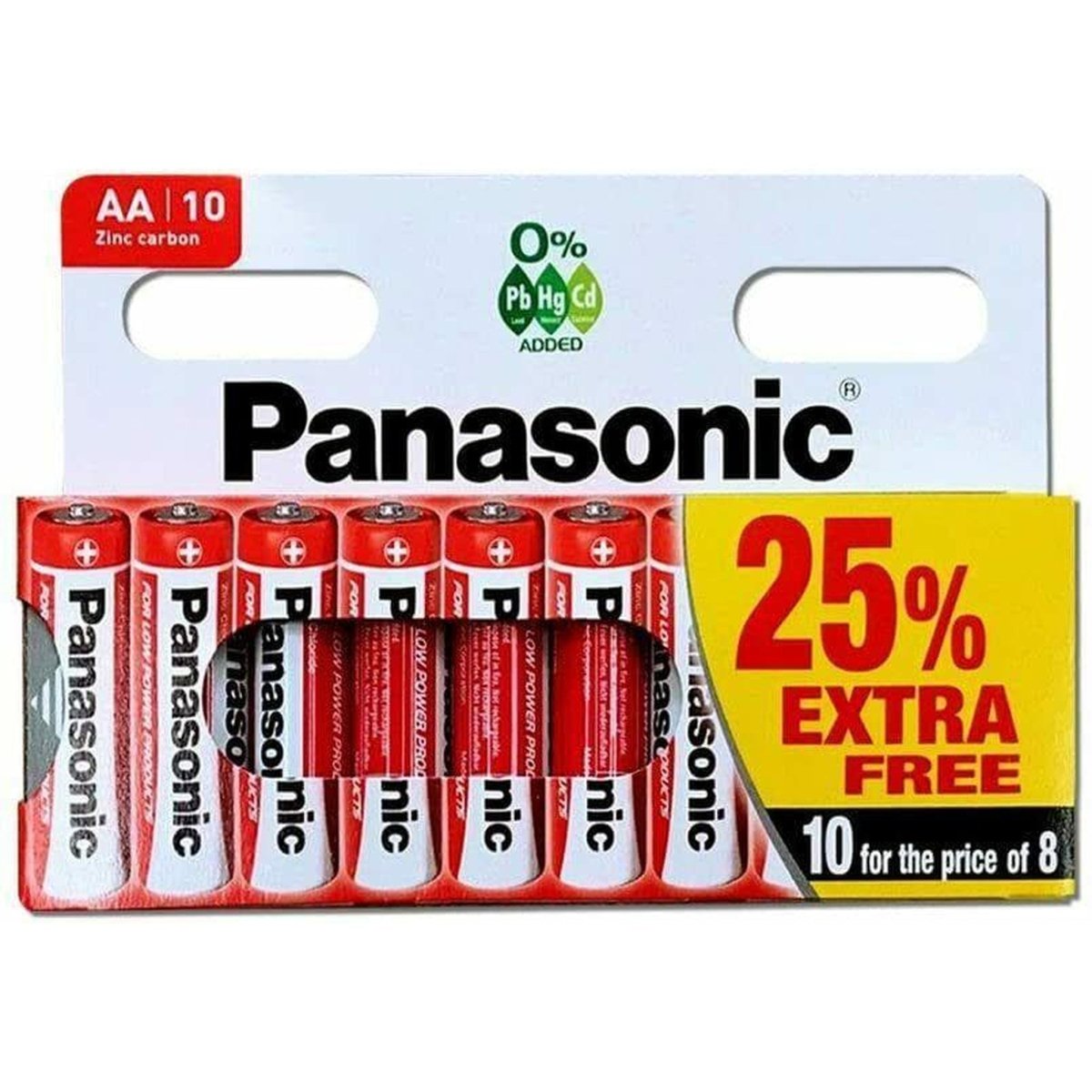 Panasonic AA 10 Pack 2917 Zinc Special Power Battery - PoundToys