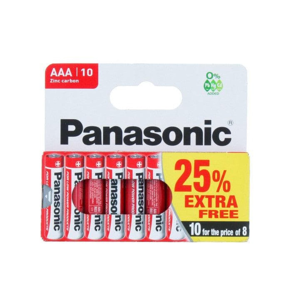 PANASONIC AAA ZINC 10'S - PoundToys