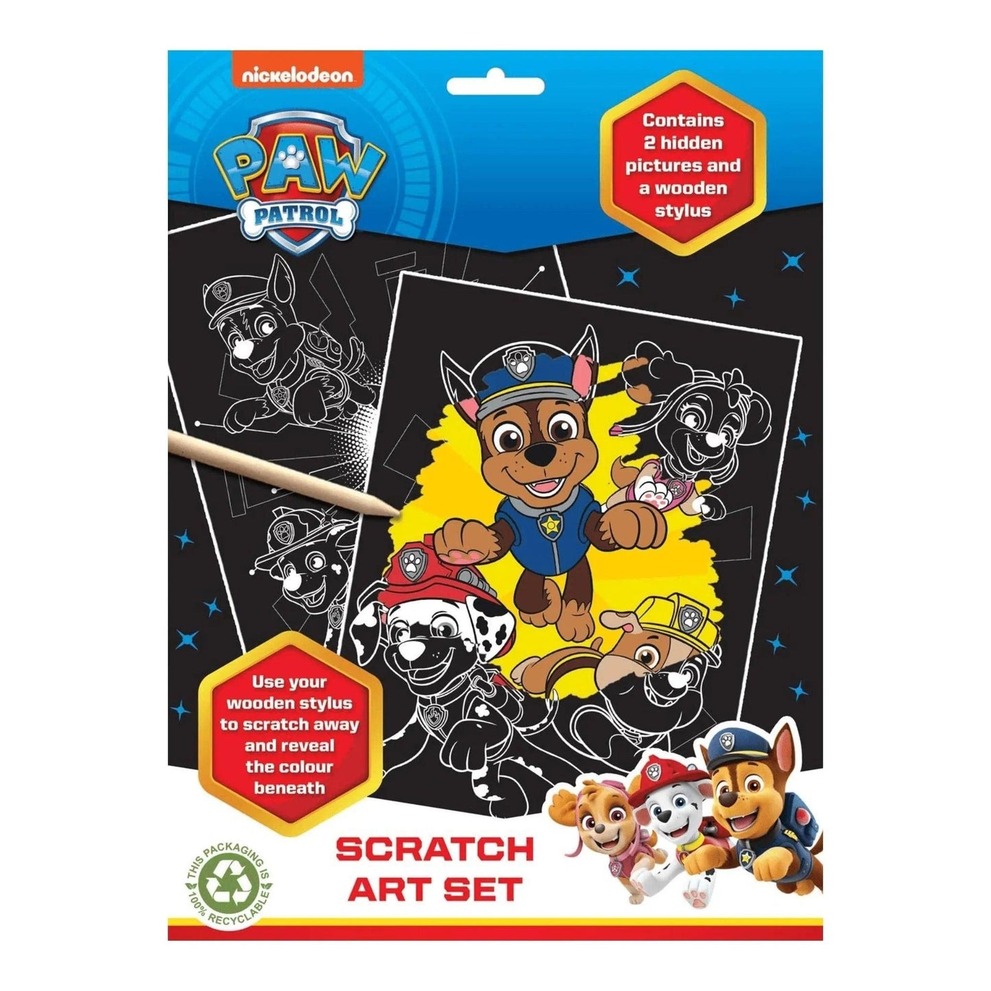 Paw Patrol Scratch Art Set - PoundToys