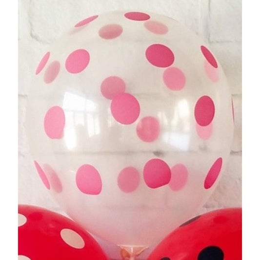 Pink Dots Printed Balloon - PoundToys