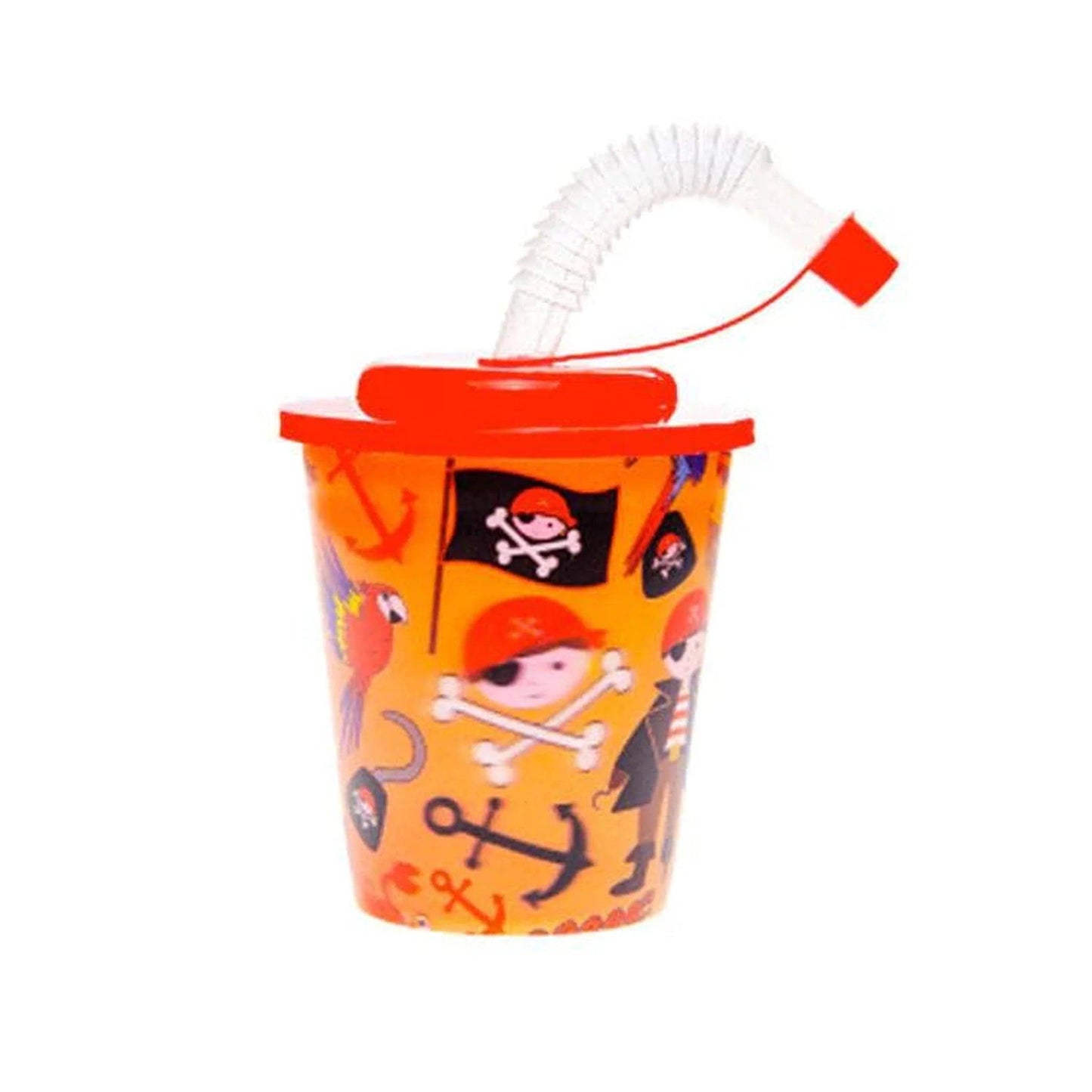 Pirate 3D Beaker + Straw - PoundToys