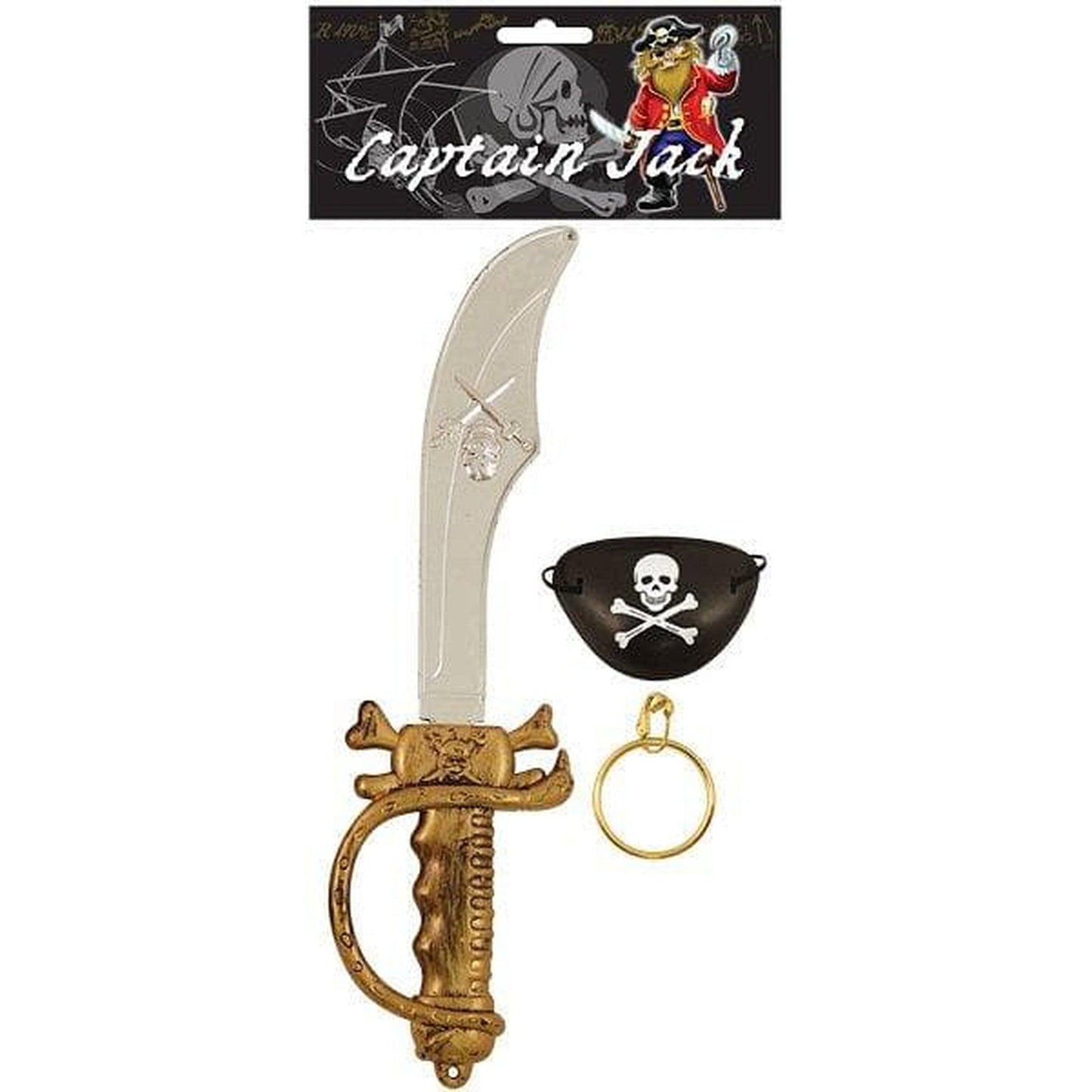 Pirate Cutlass Sword and Accessories Set - Children's Fancy Dress - PoundToys