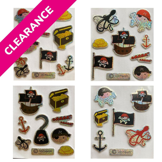 Pirate Mini Puffy Sticker Sheet - PoundToys