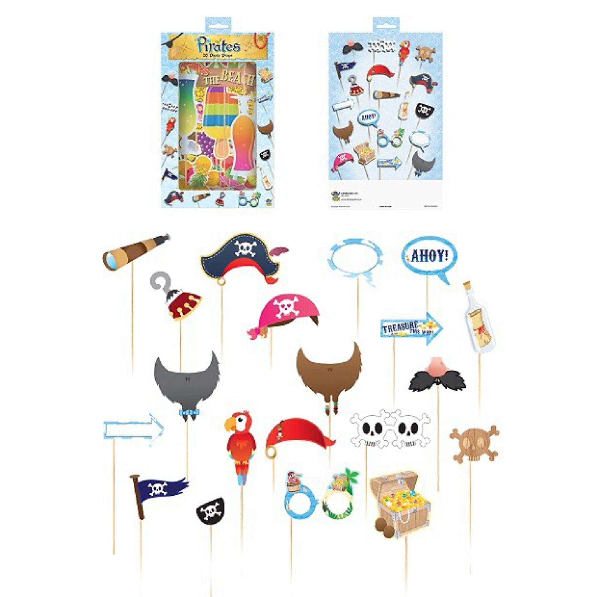 Pirate Photo Booth Props with Sticks - PoundToys