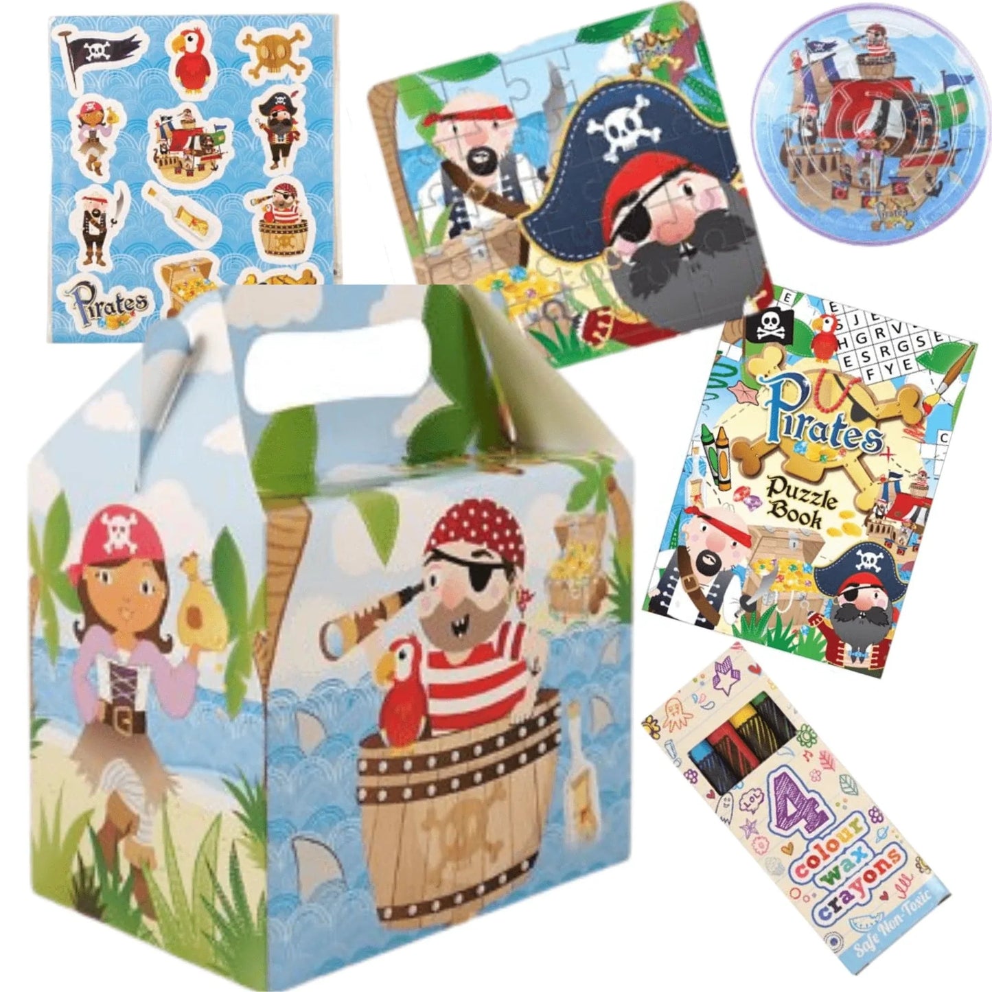 Pirate Pre-Filled Party Food Boxes - PoundToys