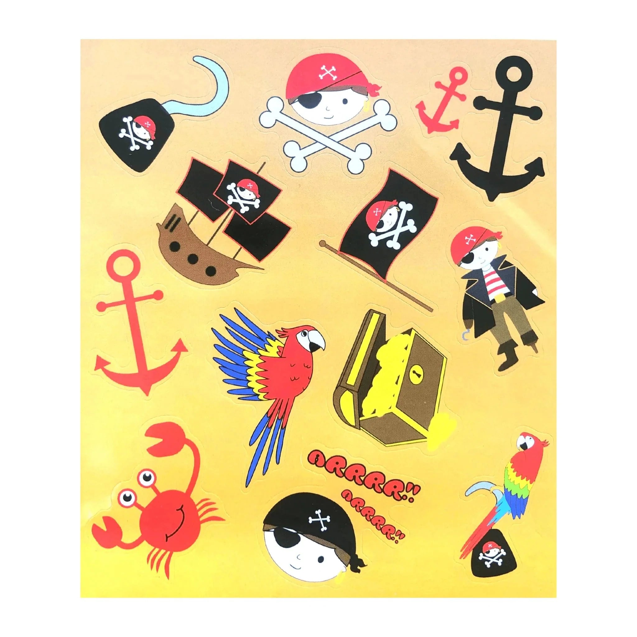 Pirate Sticker Sheet - PoundToys