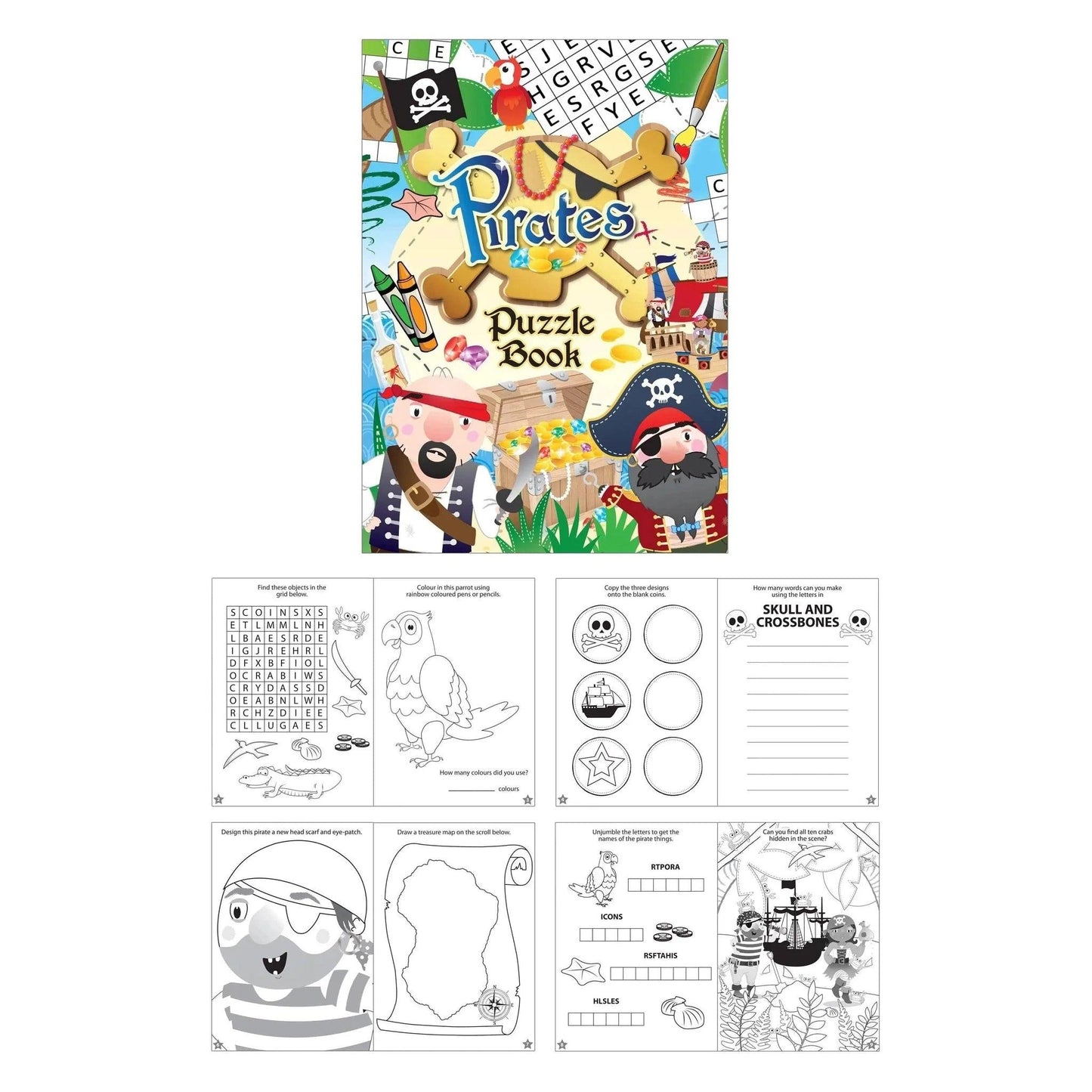 Pirate Themed Fun Puzzle Book - PoundToys