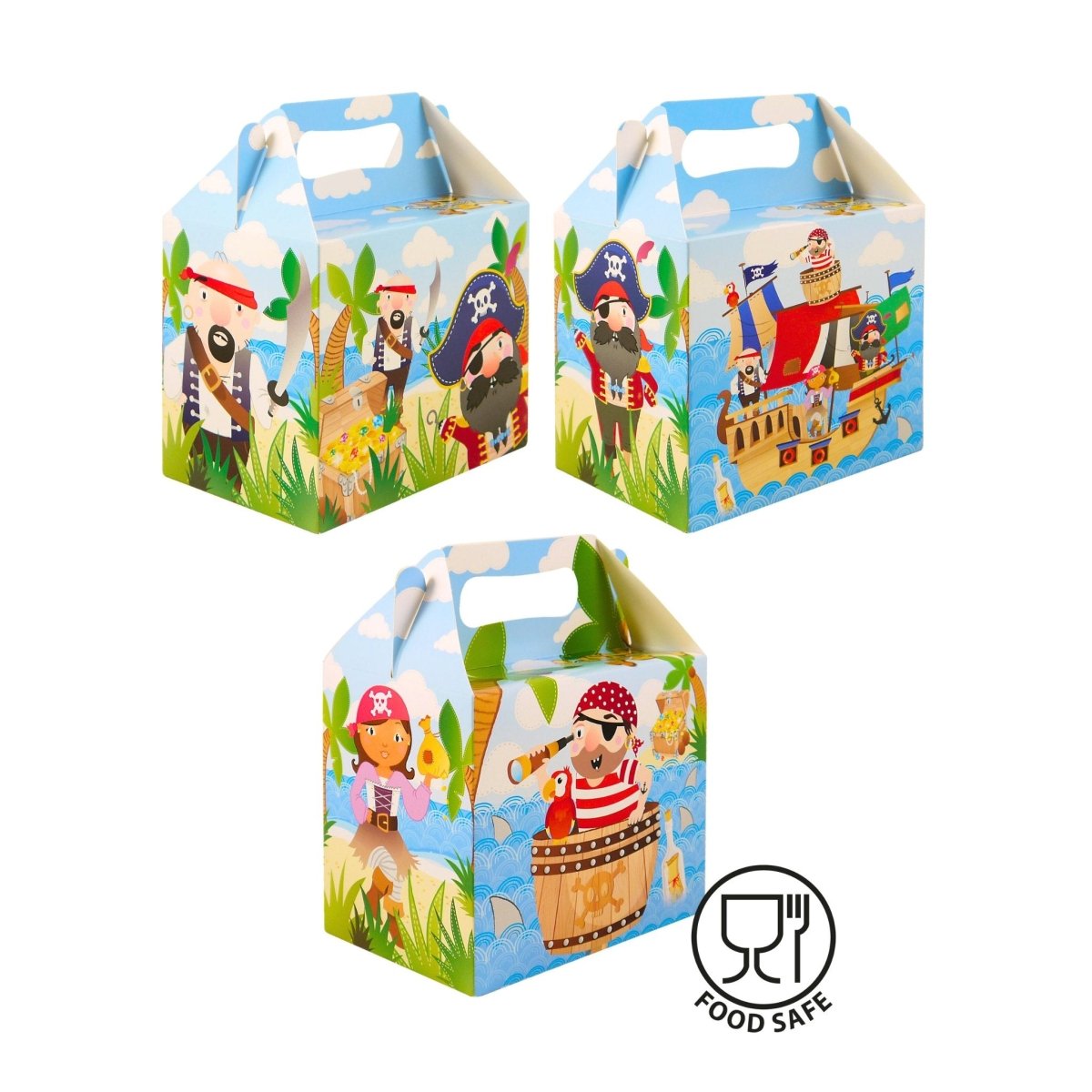 Pirate Themed Party Food Boxes - PoundToys