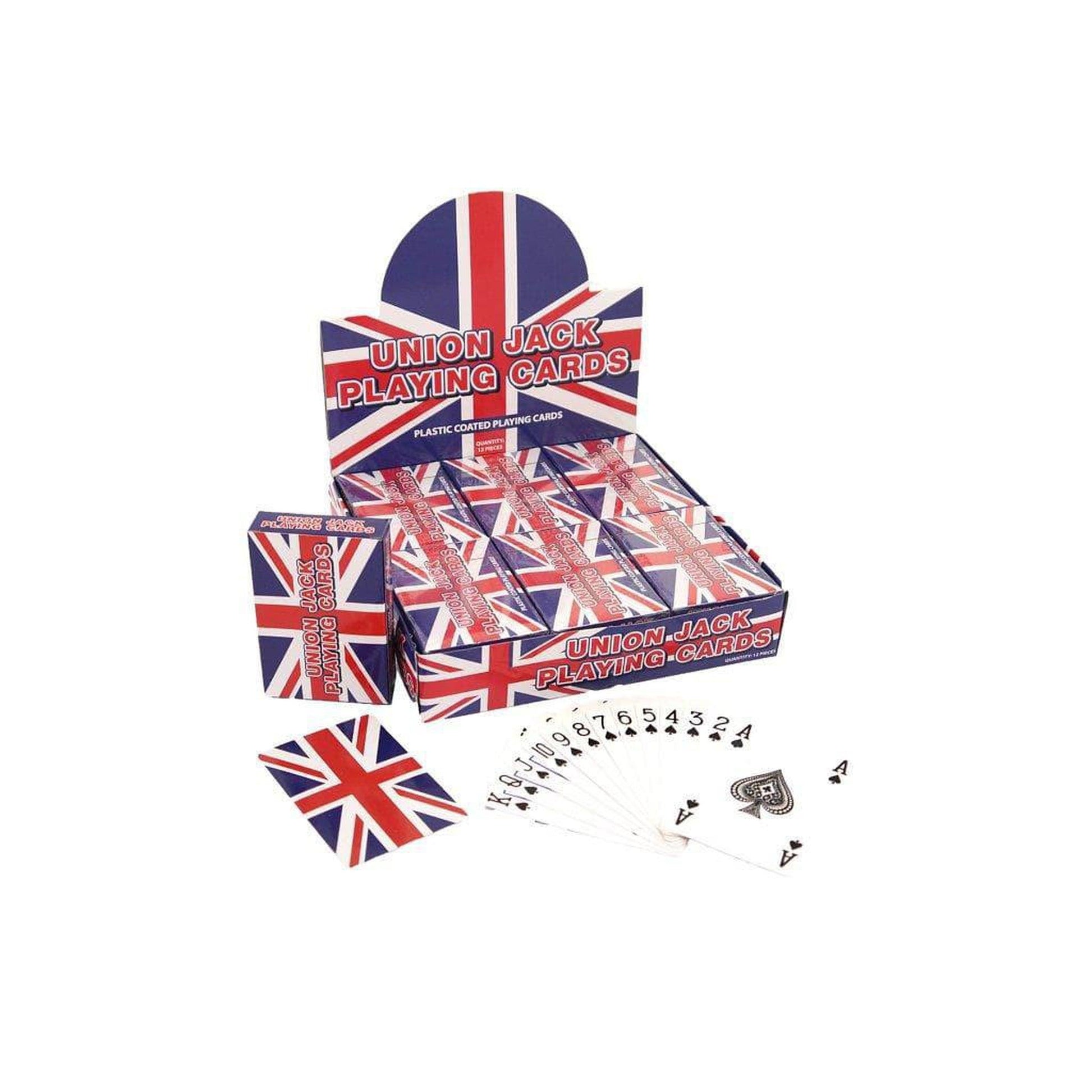 Plastic Coated Union Jack Playing Cards - PoundToys