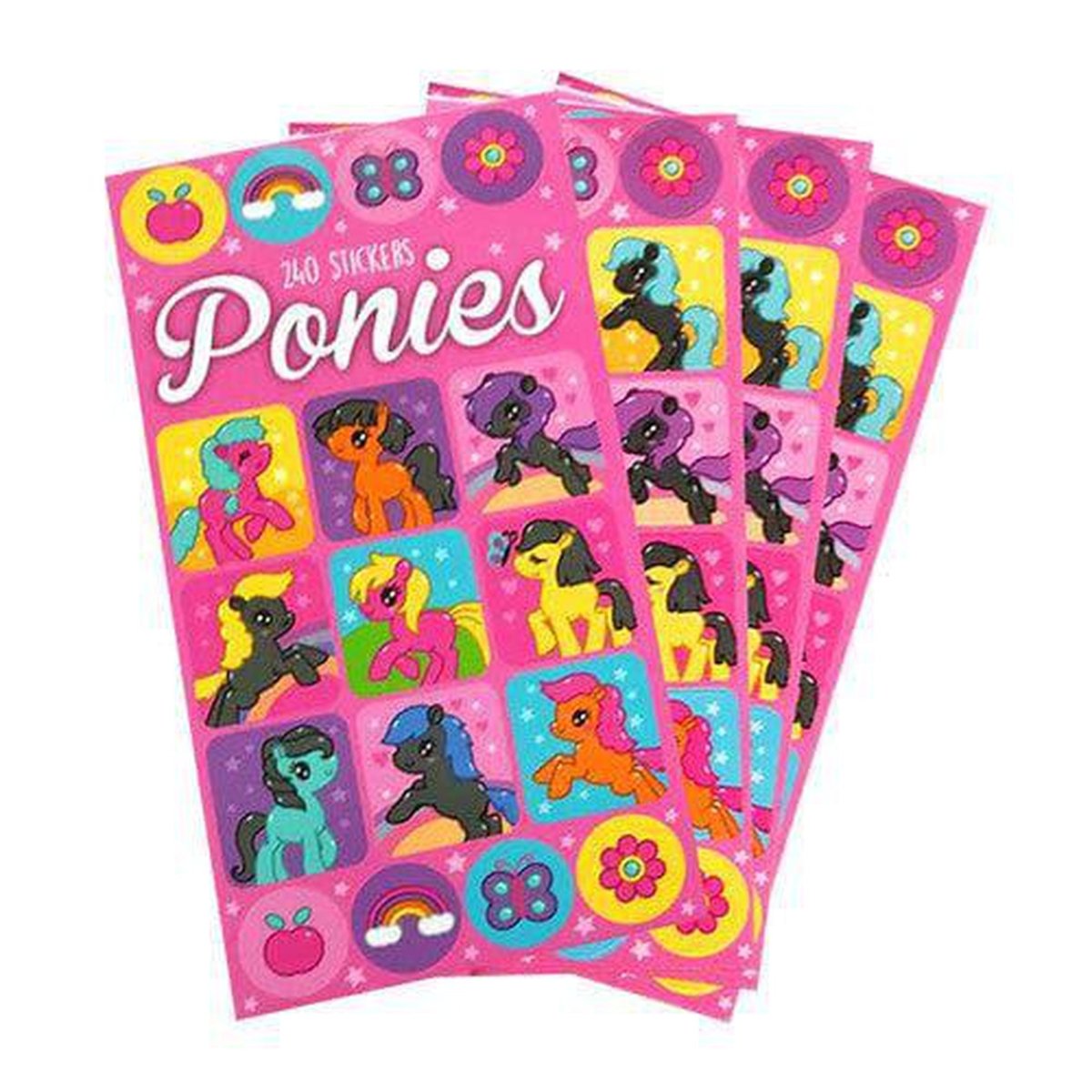 Ponies Mini Sticker Book(12 Sheets) - PoundToys