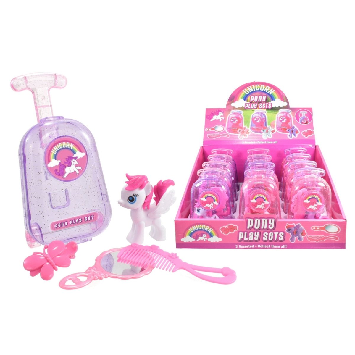 Pony Playset In Carry Case - PoundToys