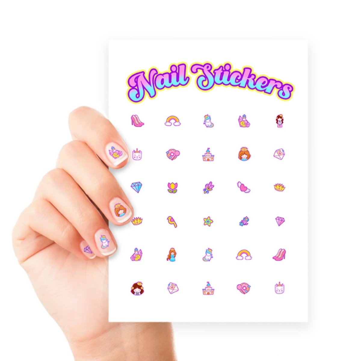 Princess Nail Art Sticker Sheet - PoundToys