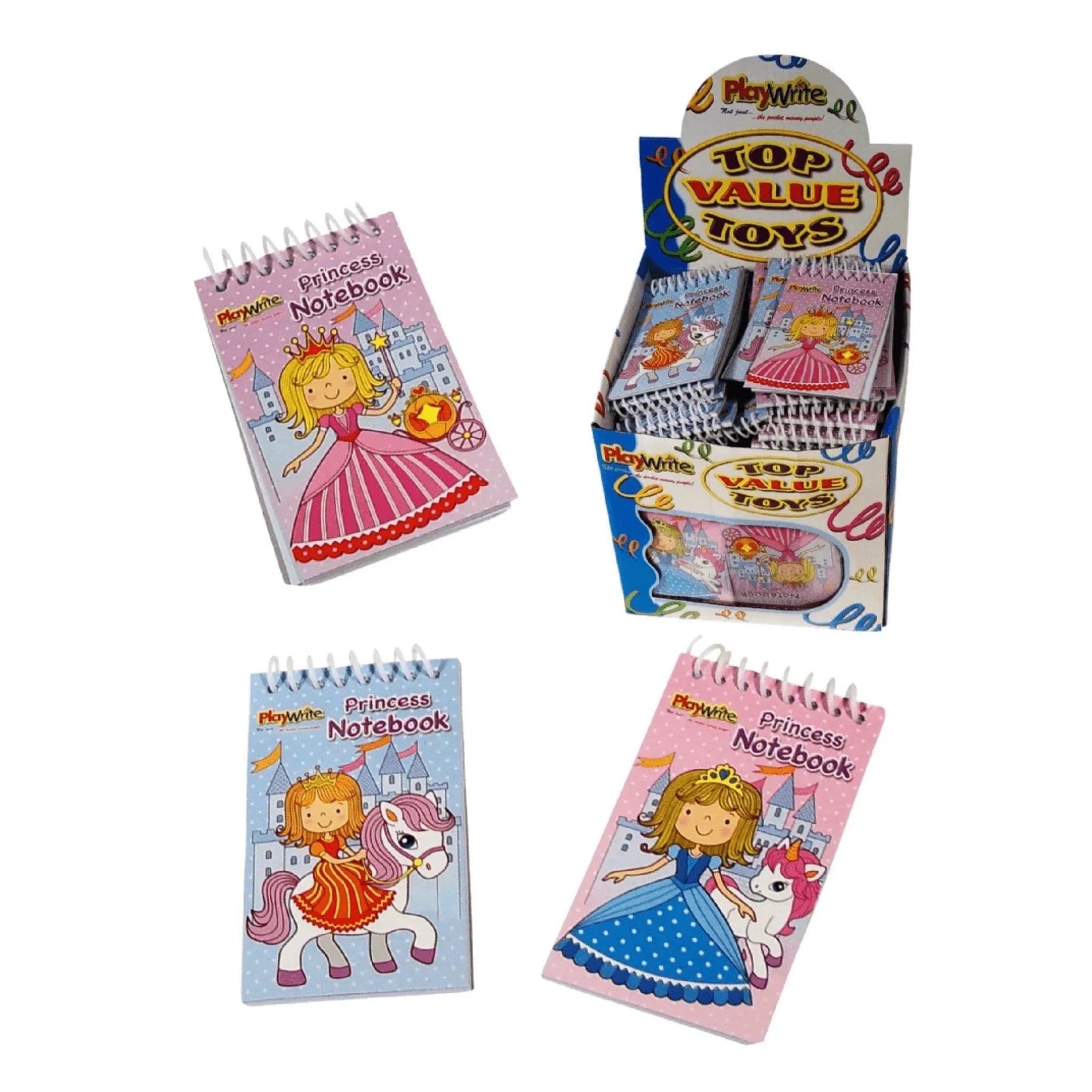 Princess Spiral Notebook 9.5x5.5cm - PoundToys