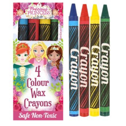 Princess Wax Crayons (4pc) - PoundToys