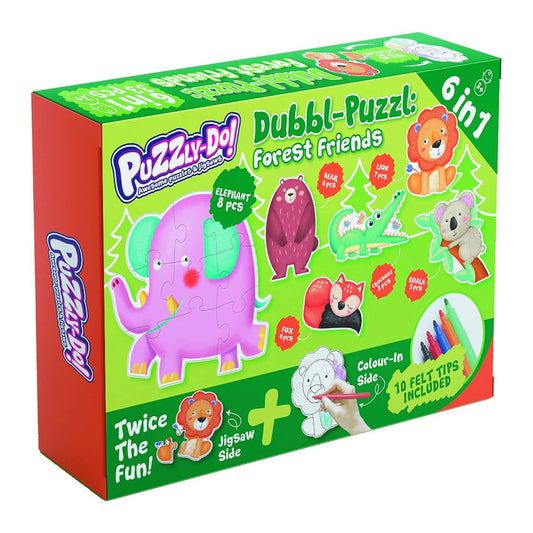 Puzzly-Do Jungle Friends Jigsaw Puzzles 6 In 1 - PoundToys